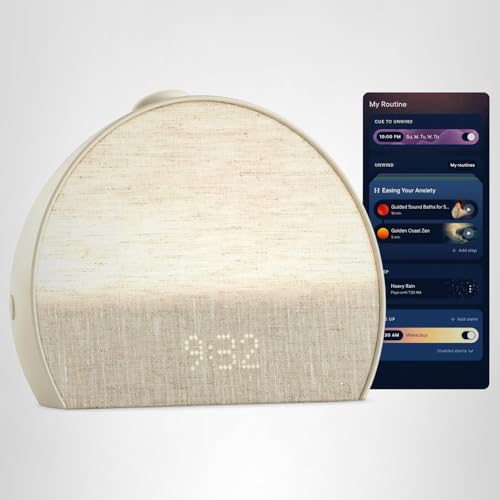 Hatch Restore 3 Sunrise Alarm Clock, Sound Machine, Smart Light (Cocoa) - White Noise