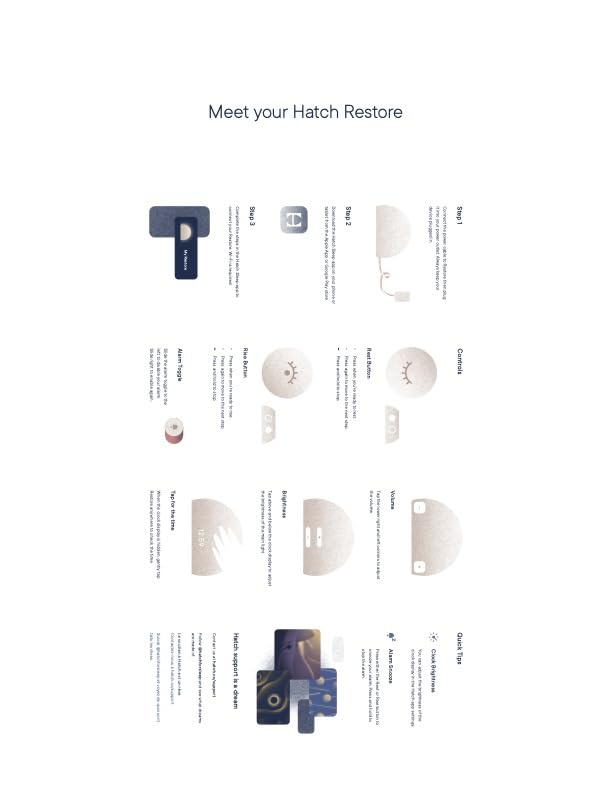 Hatch Restore 3 Sunrise Alarm Clock, Sound Machine, Smart Light (Cocoa) - White Noise