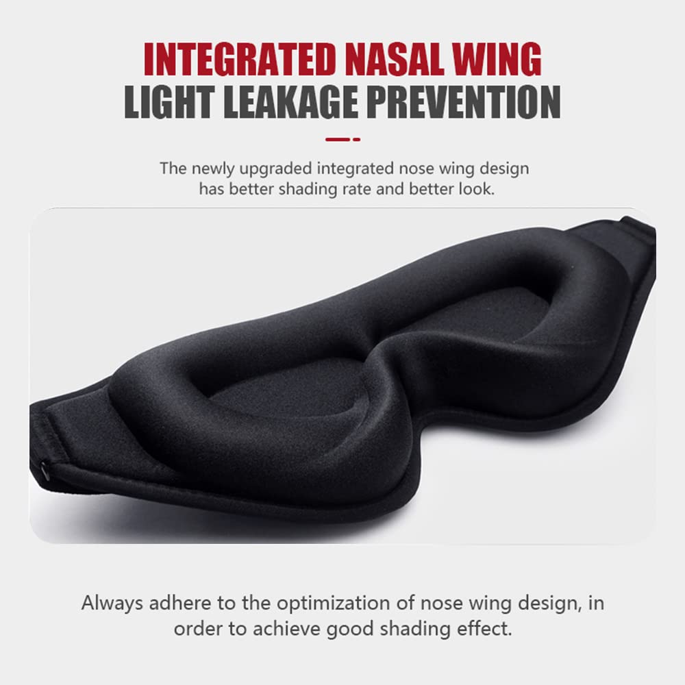 Sleep Mask, 3D Deep Contoured Eye Covers for Sleeping, 99% Block Out Light Eye Mask