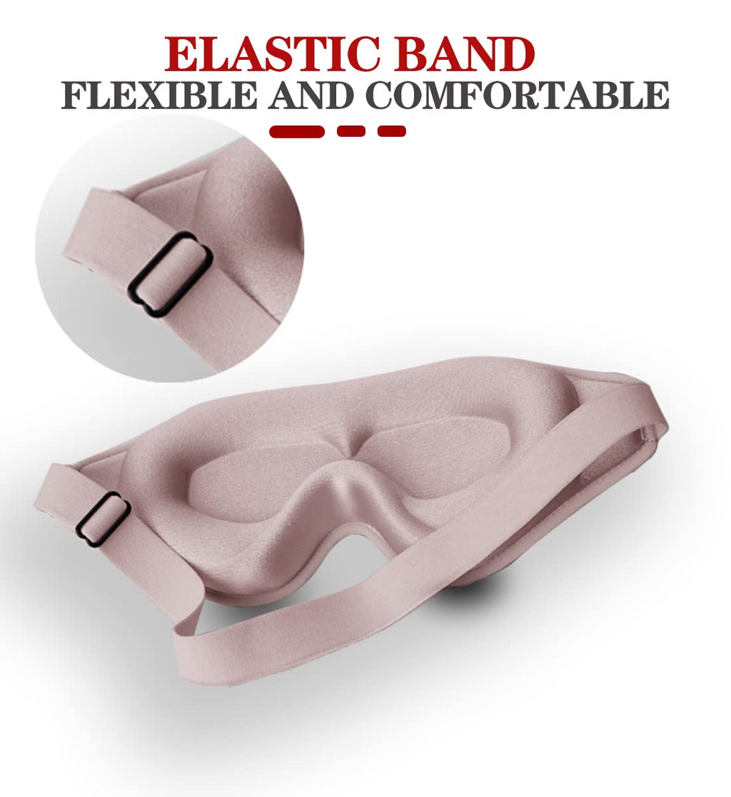 Sleep Mask, 3D Deep Contoured Eye Covers for Sleeping, 99% Block Out Light Eye Mask