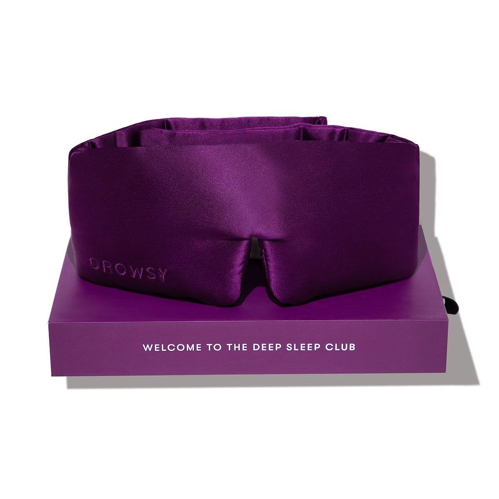 Silk Sleep Mask - Face-Hugging, Padded Cocoon for Luxury Sleep in Total Darkness