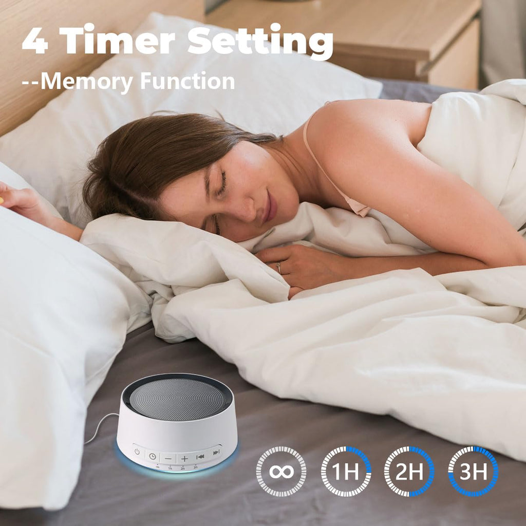 Sound Machine Night Light White Noise Machine with 30 Soothing Sounds 12 Colors