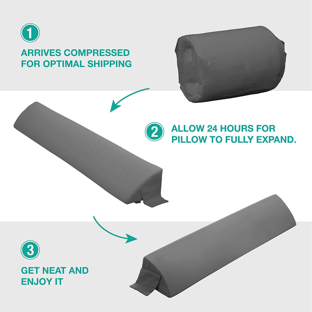 34" Extra-Long Wedge Pillow, Back & Arm Support, Bed Wedge