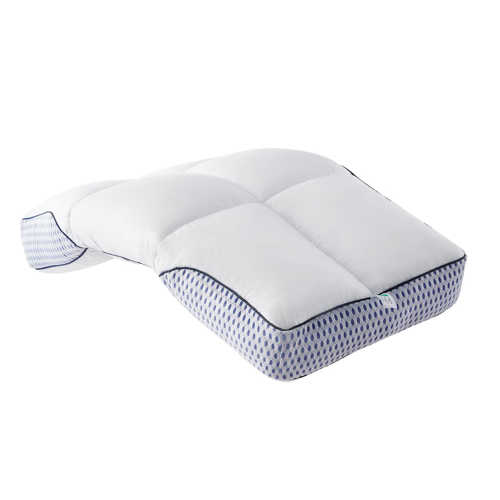 Glaciman Shredded Memory Foam Pillow for Side & Back Sleepers - Firm Ergonomic Pillow for Neck Pain Relief