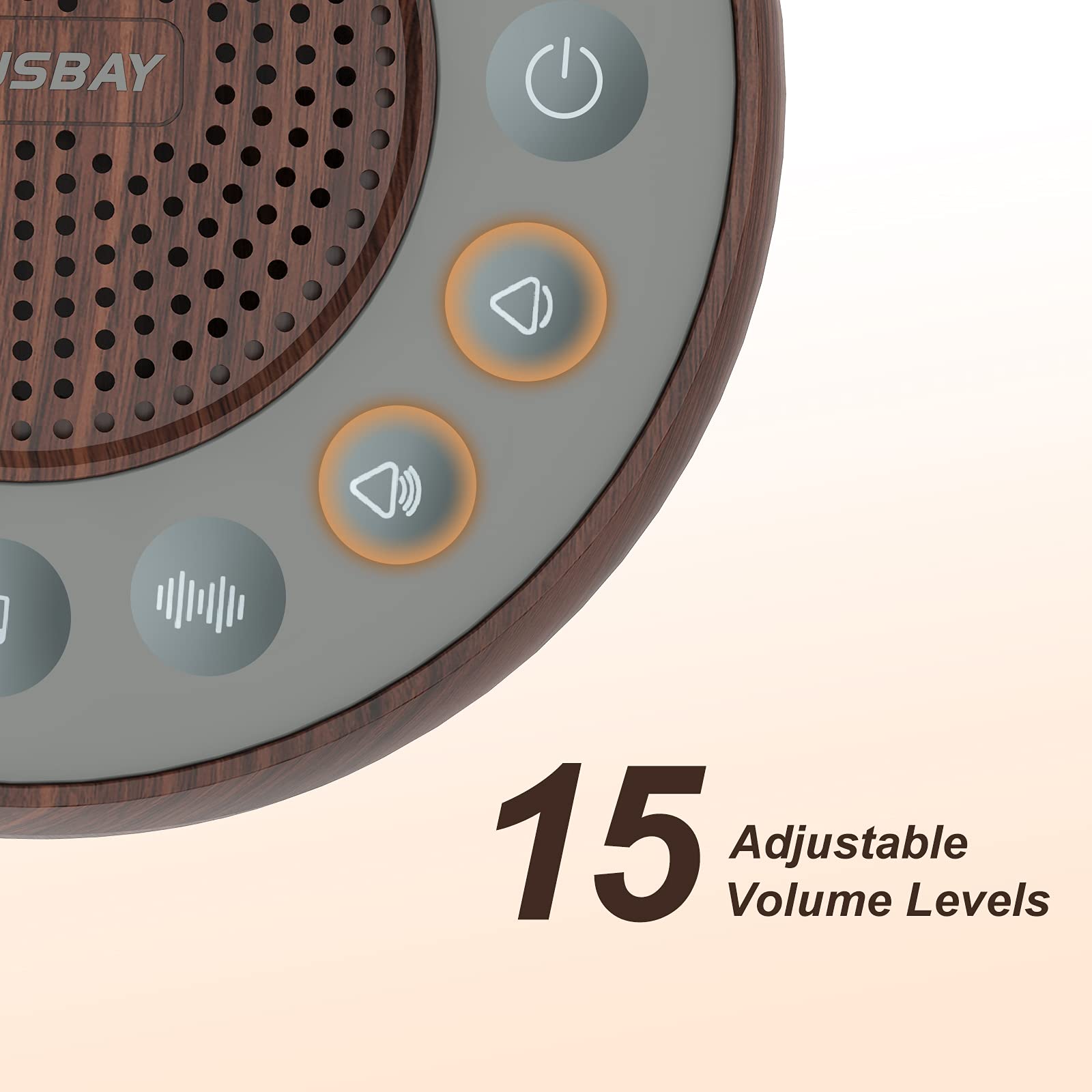 White Noise Machine with 31 Soothing Sounds, 5W Loud Stereo Sound, Auto-Off Timer, Adjustable Volume, Sleep Sound Machine