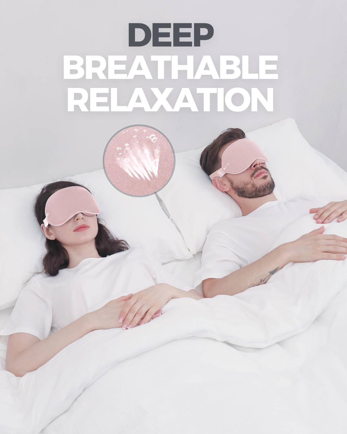 Luxury Sleep Eye Mask for Side Sleeper Men Women, Zero Eye Pressure 3D Sleeping Mask