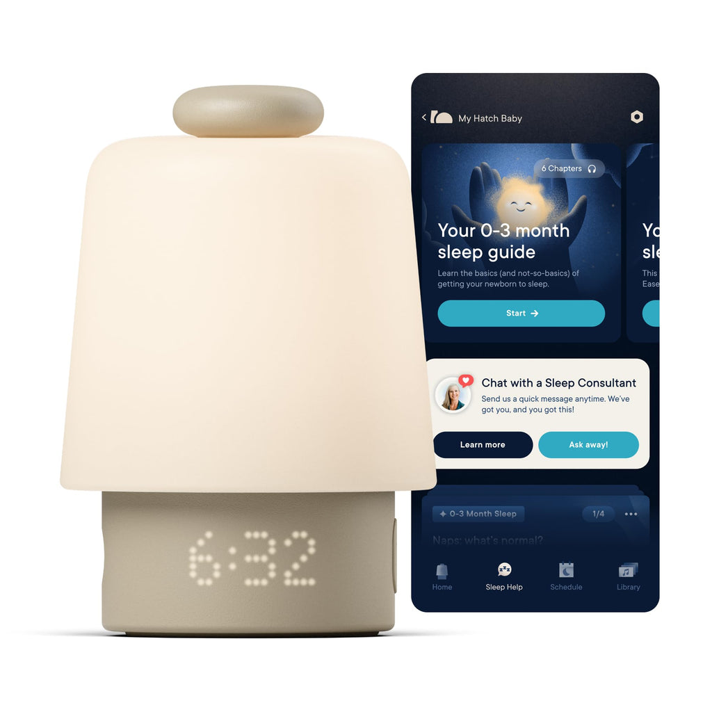 Baby Sound Machine, Night Light | Hatch Baby (Peach) | Sleep Support