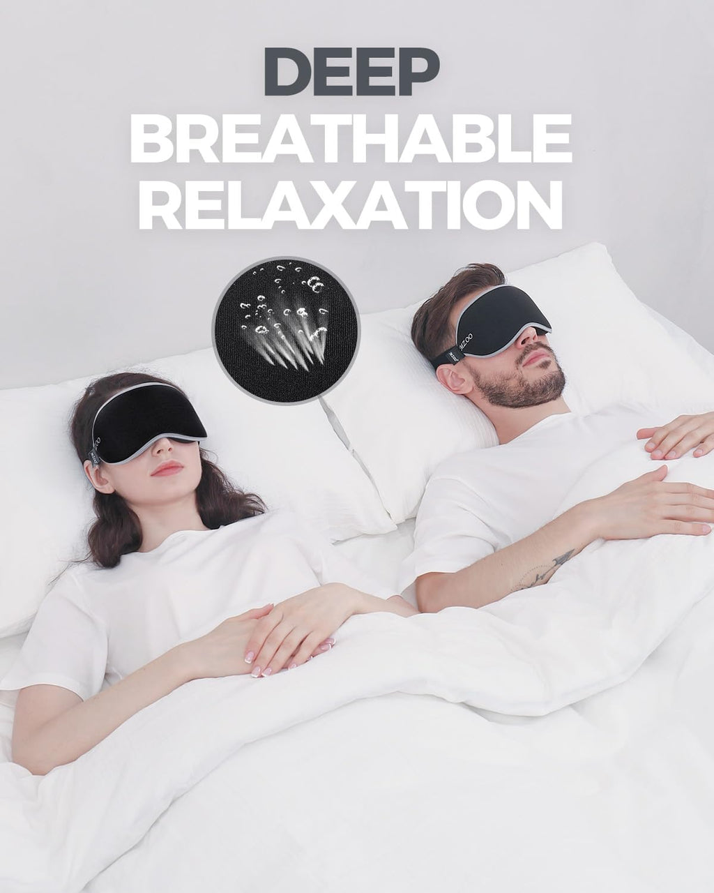 Luxury Sleep Eye Mask for Side Sleeper Men Women, Zero Eye Pressure 3D Sleeping Mask