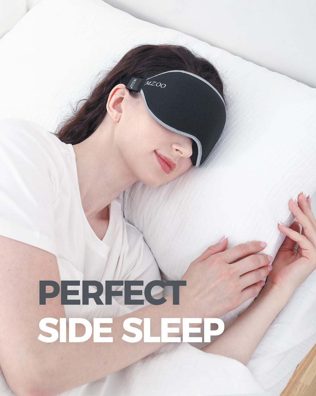 Luxury Sleep Eye Mask for Side Sleeper Men Women, Zero Eye Pressure 3D Sleeping Mask