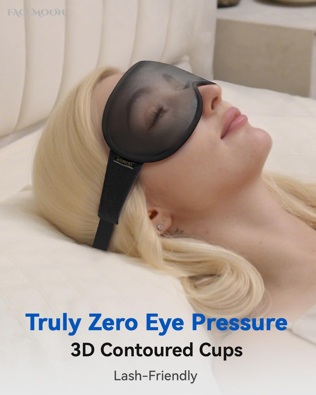 Weighted Eye Mask for Sleeping - 3D Blackout Sleep Mask for Women & Men