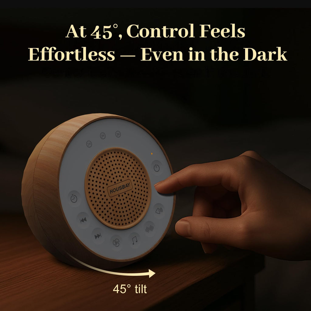 White Noise Machine with 31 Soothing Sounds, 5W Loud Stereo Sound, Auto-Off Timer, Adjustable Volume, Sleep Sound Machine