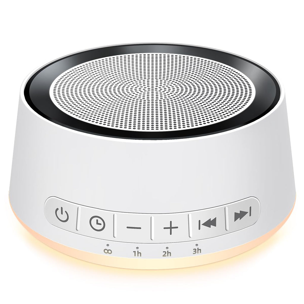 Sound Machine Night Light White Noise Machine with 30 Soothing Sounds 12 Colors