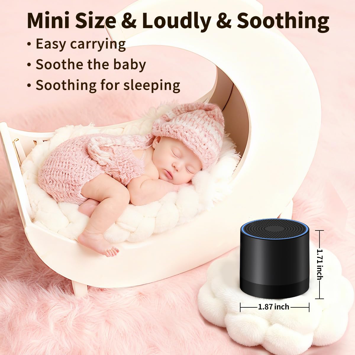 Sound Machine Mini White Noise Machine with 30 Soothing Sounds