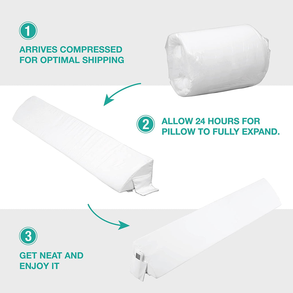 34" Extra-Long Wedge Pillow, Back & Arm Support, Bed Wedge