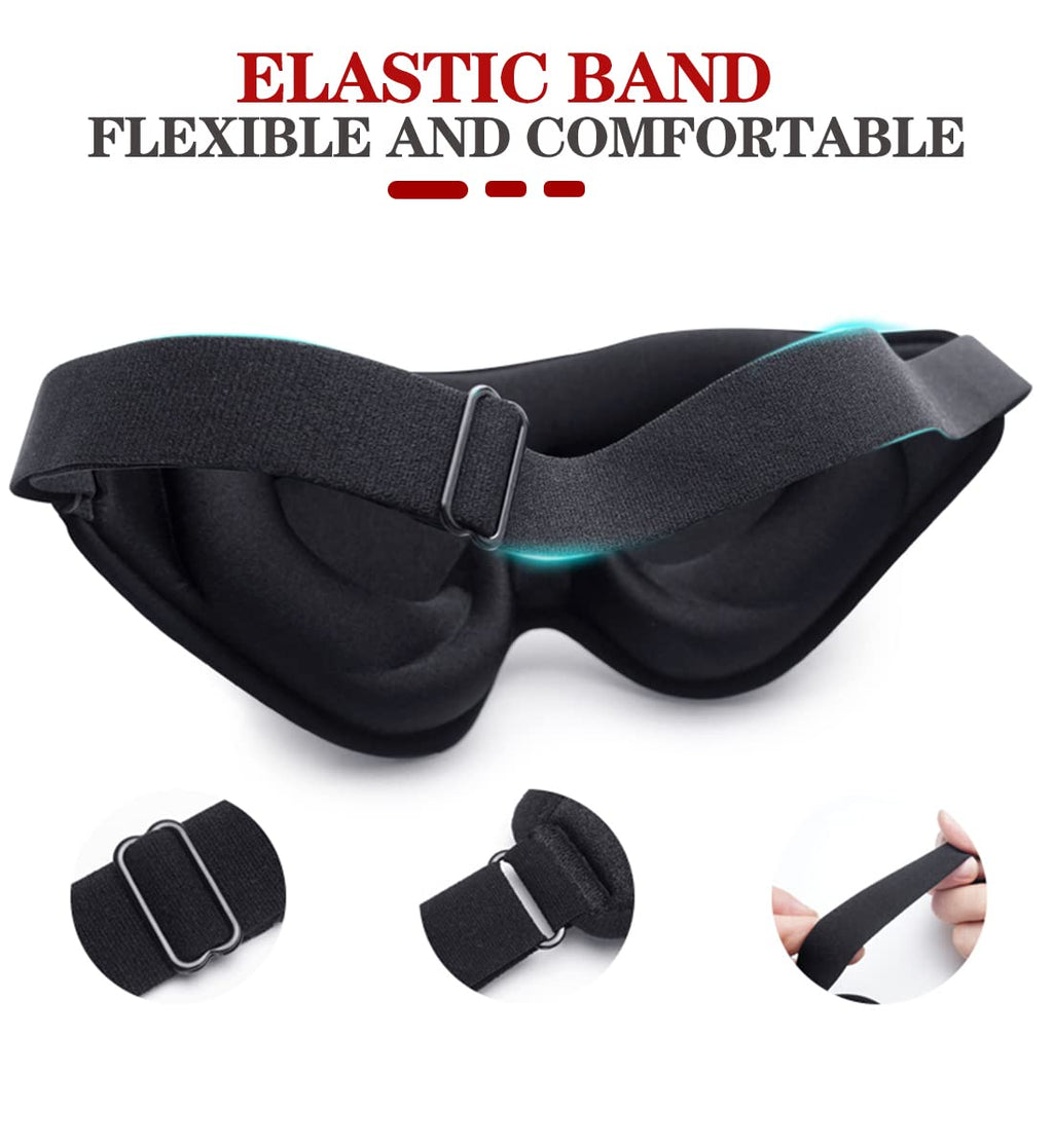 Sleep Mask, 3D Deep Contoured Eye Covers for Sleeping, 99% Block Out Light Eye Mask