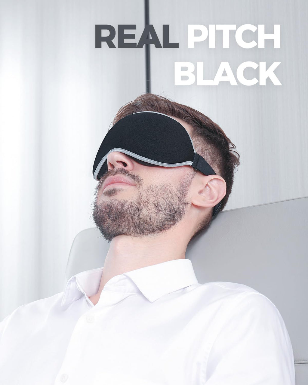 Luxury Sleep Eye Mask for Side Sleeper Men Women, Zero Eye Pressure 3D Sleeping Mask