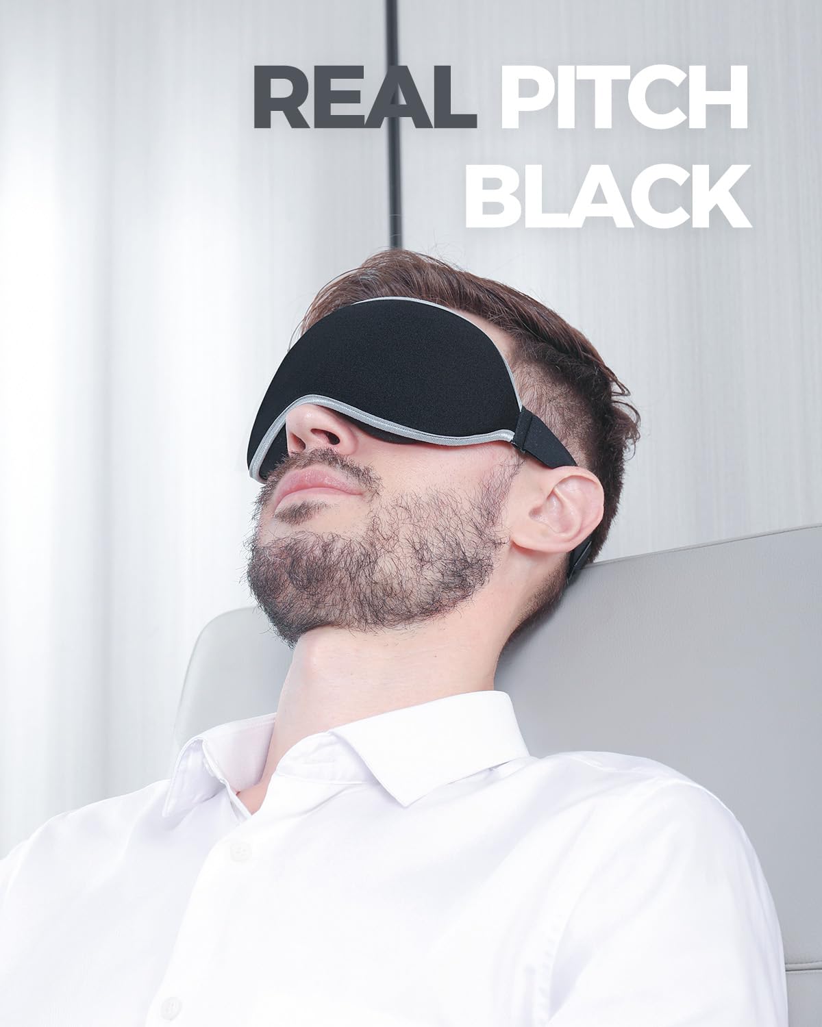 Luxury Sleep Eye Mask for Side Sleeper Men Women, Zero Eye Pressure 3D Sleeping Mask