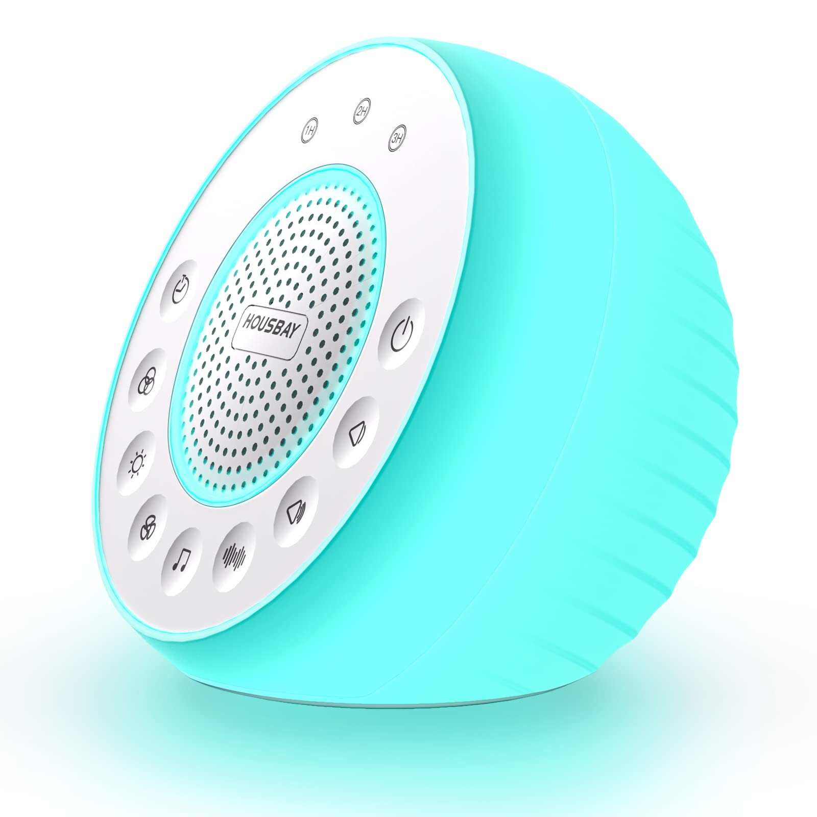White Noise Machine with 31 Soothing Sounds, 5W Loud Stereo Sound, Auto-Off Timer, Adjustable Volume, Sleep Sound Machine