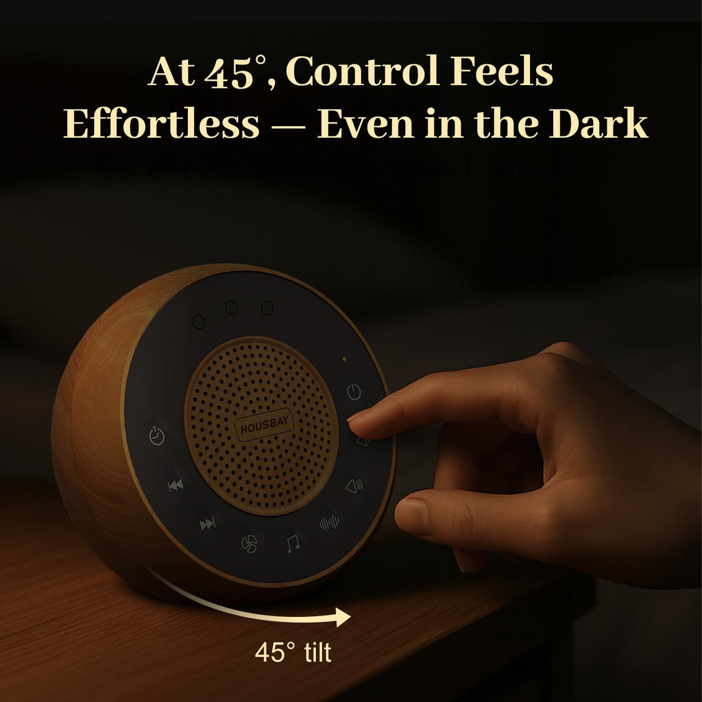 White Noise Machine with 31 Soothing Sounds, 5W Loud Stereo Sound, Auto-Off Timer, Adjustable Volume, Sleep Sound Machine