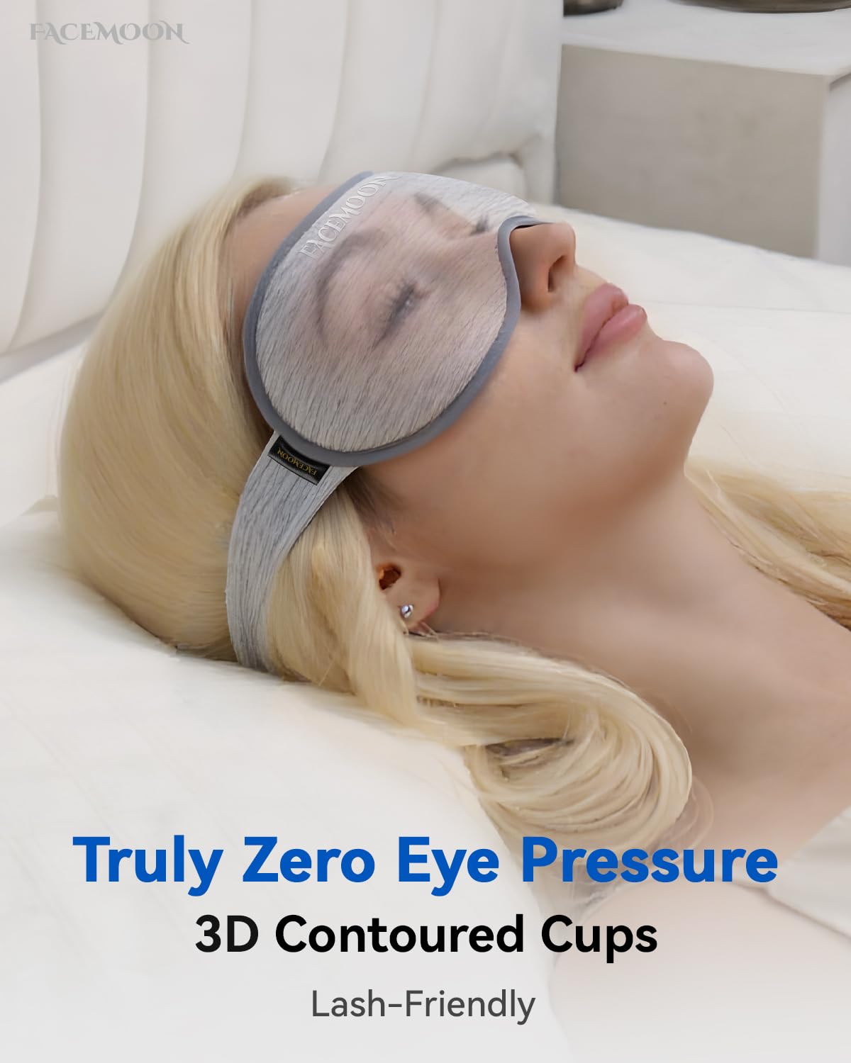 Weighted Eye Mask for Sleeping - 3D Blackout Sleep Mask for Women & Men