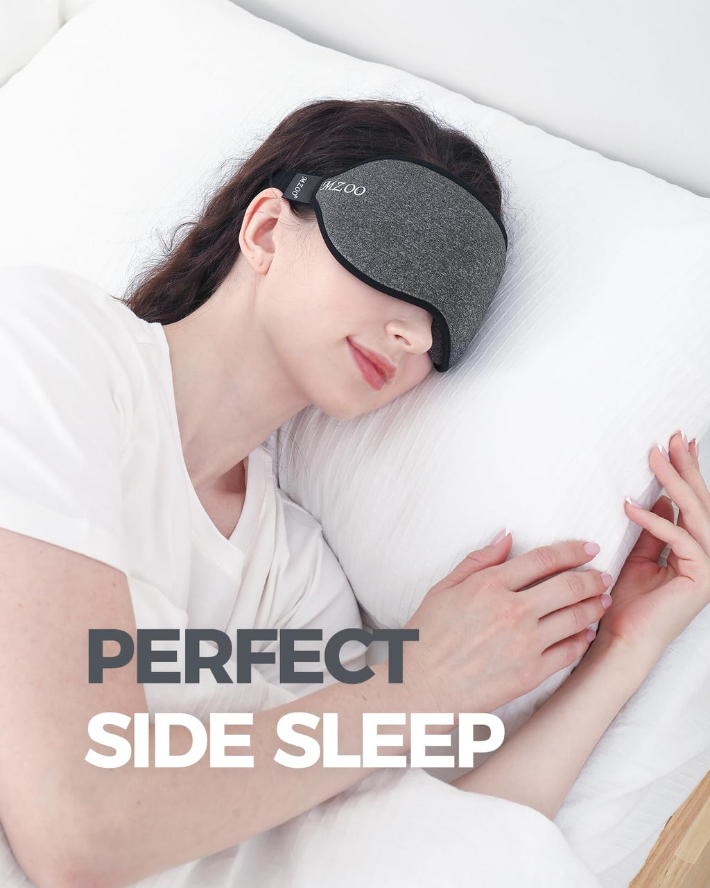 Luxury Sleep Eye Mask for Side Sleeper Men Women, Zero Eye Pressure 3D Sleeping Mask