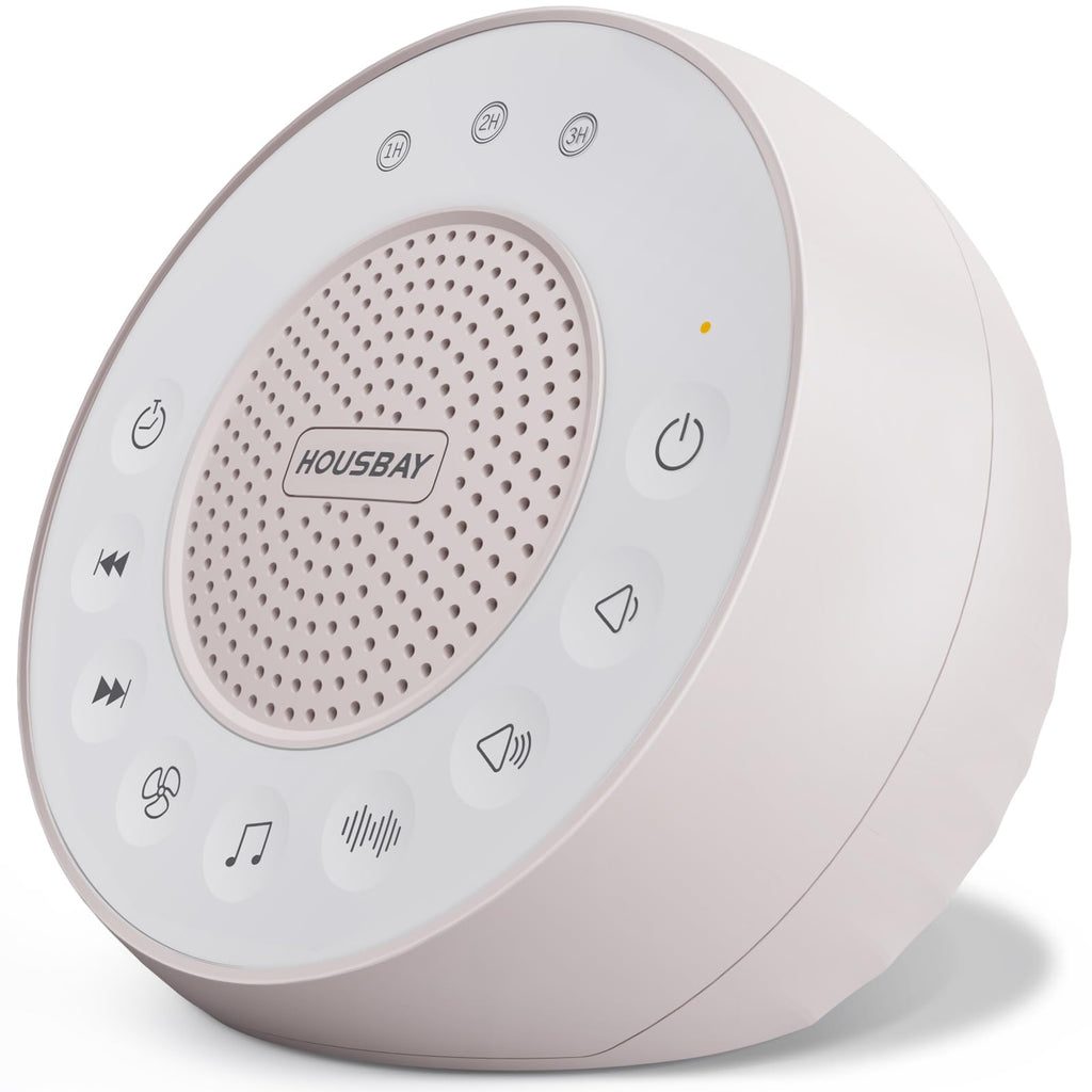 White Noise Machine with 31 Soothing Sounds, 5W Loud Stereo Sound, Auto-Off Timer, Adjustable Volume, Sleep Sound Machine