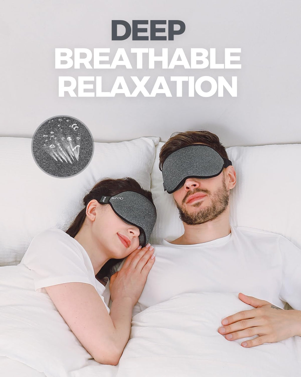 Luxury Sleep Eye Mask for Side Sleeper Men Women, Zero Eye Pressure 3D Sleeping Mask