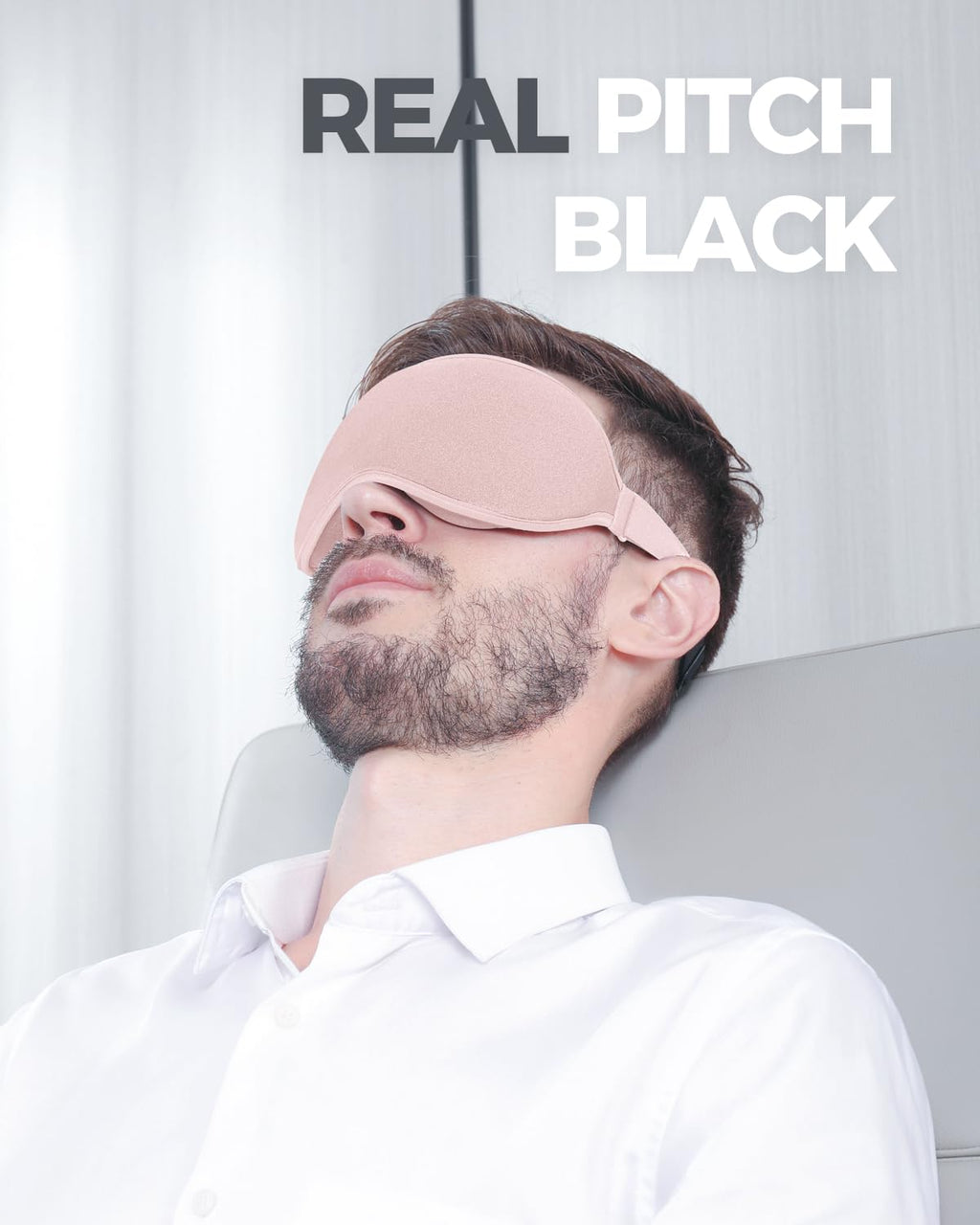 Luxury Sleep Eye Mask for Side Sleeper Men Women, Zero Eye Pressure 3D Sleeping Mask