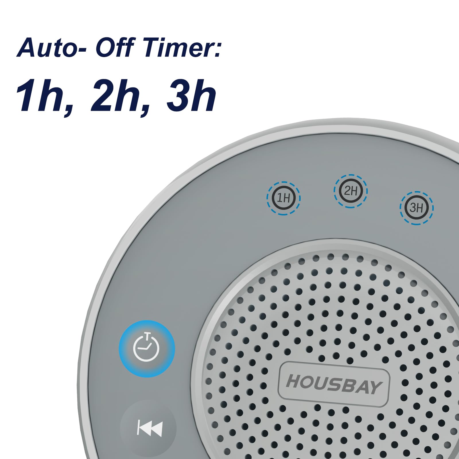 White Noise Machine with 31 Soothing Sounds, 5W Loud Stereo Sound, Auto-Off Timer, Adjustable Volume, Sleep Sound Machine