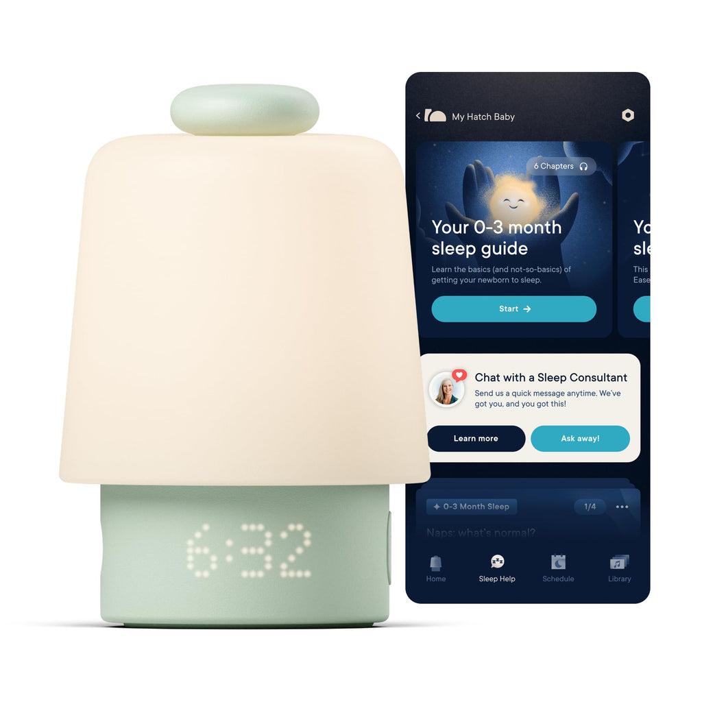 Baby Sound Machine, Night Light | Hatch Baby (Peach) | Sleep Support
