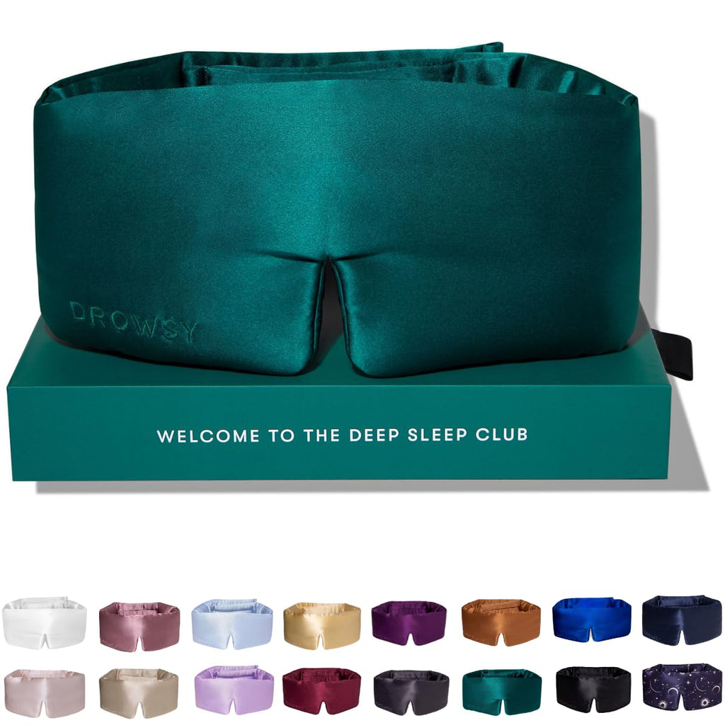 Silk Sleep Mask - Face-Hugging, Padded Cocoon for Luxury Sleep in Total Darkness