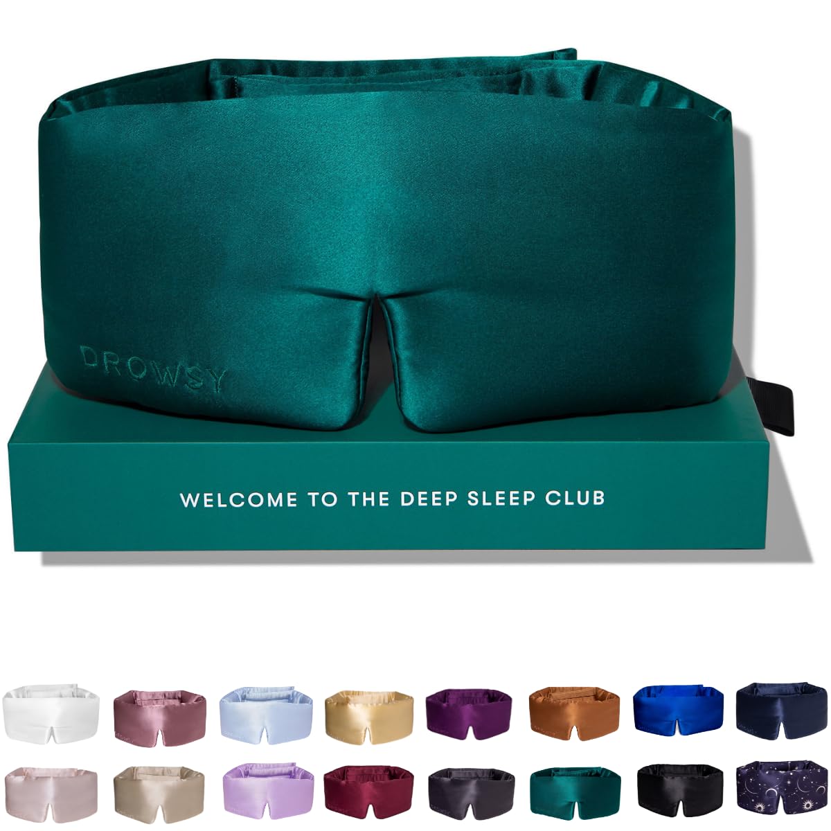 Silk Sleep Mask - Face-Hugging, Padded Cocoon for Luxury Sleep in Total Darkness