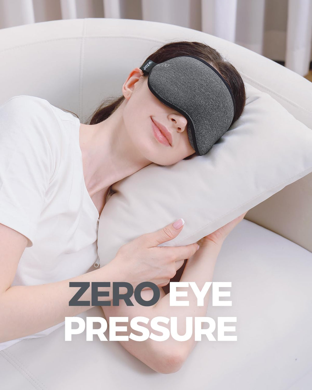 Luxury Sleep Eye Mask for Side Sleeper Men Women, Zero Eye Pressure 3D Sleeping Mask