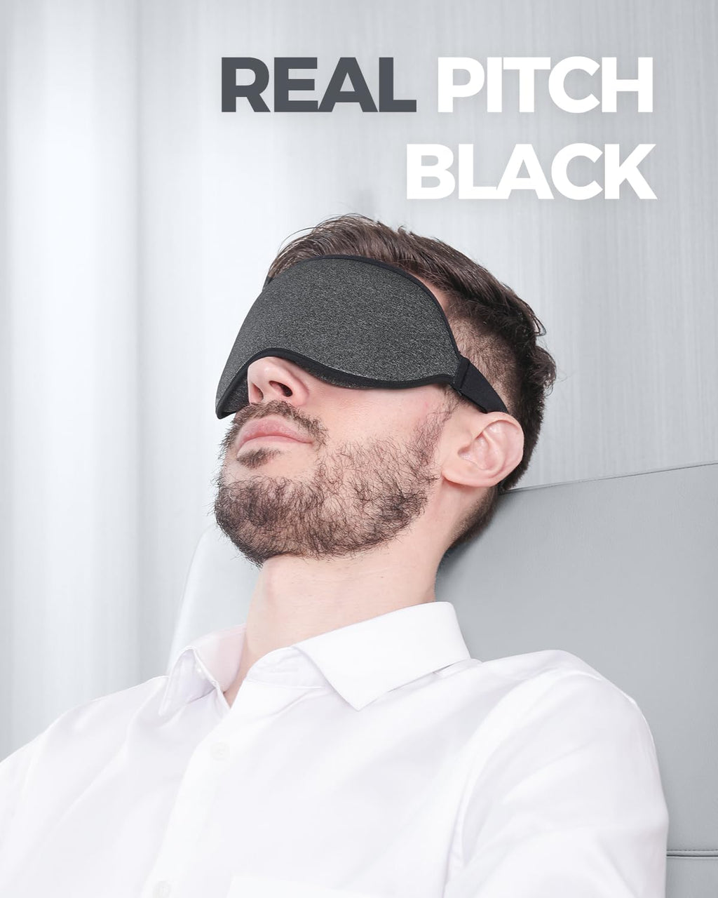 Luxury Sleep Eye Mask for Side Sleeper Men Women, Zero Eye Pressure 3D Sleeping Mask