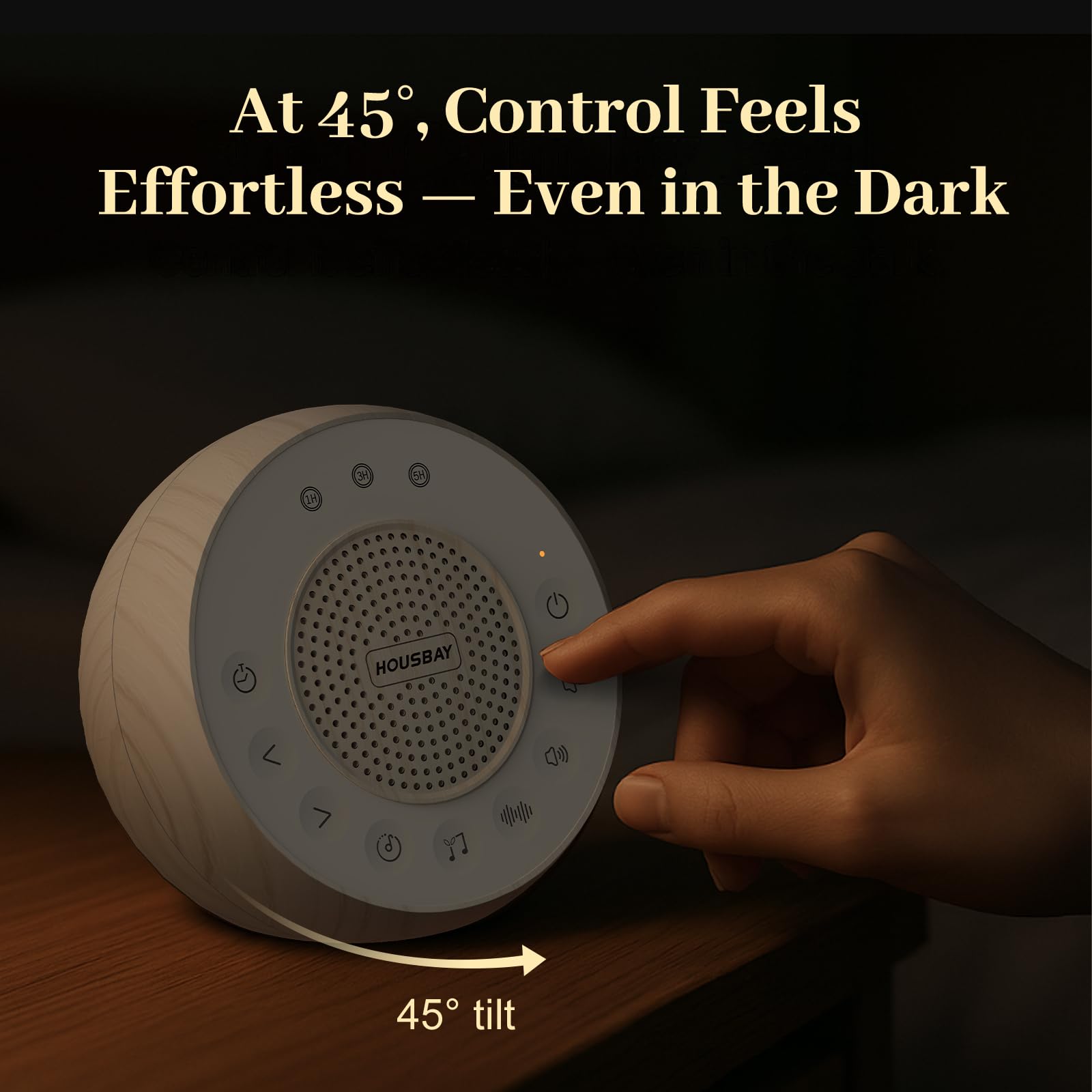 White Noise Machine with 31 Soothing Sounds, 5W Loud Stereo Sound, Auto-Off Timer, Adjustable Volume, Sleep Sound Machine