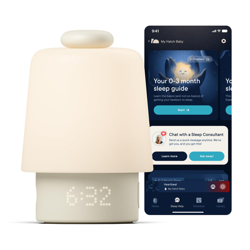 Baby Sound Machine, Night Light | Hatch Baby (Peach) | Sleep Support