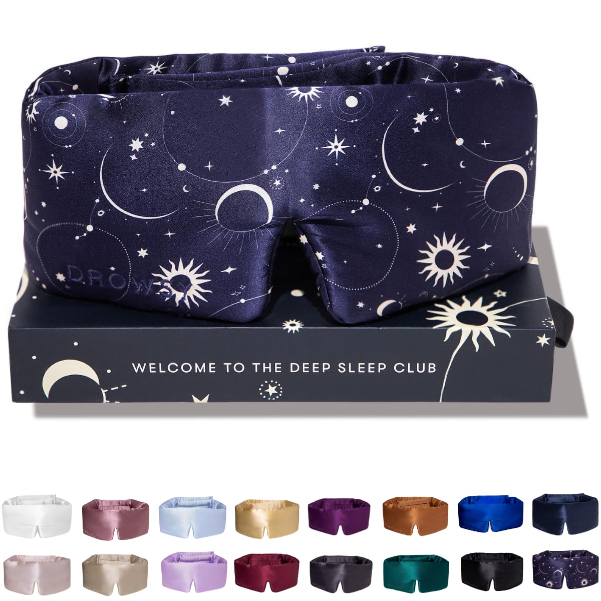Silk Sleep Mask - Face-Hugging, Padded Cocoon for Luxury Sleep in Total Darkness