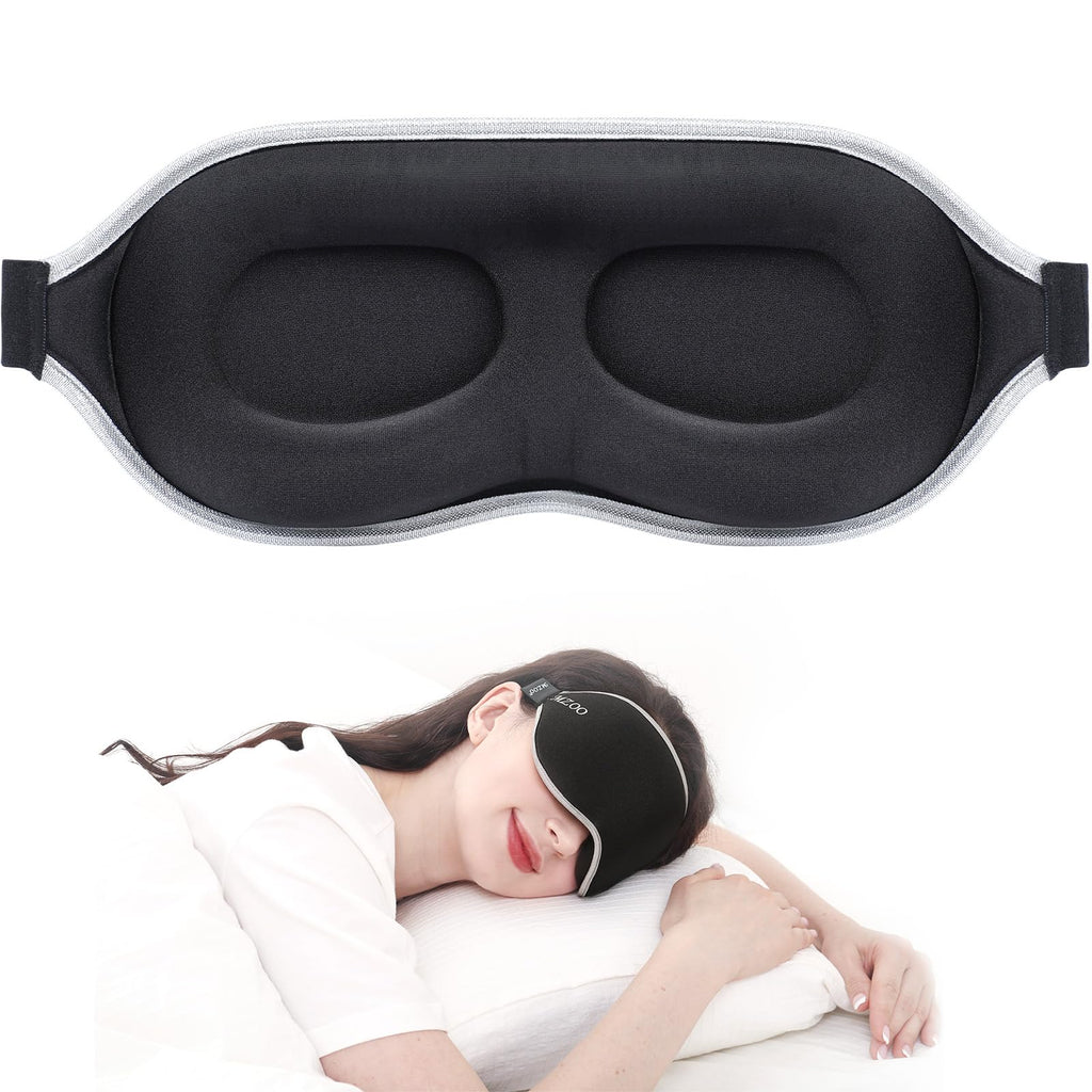 Luxury Sleep Eye Mask for Side Sleeper Men Women, Zero Eye Pressure 3D Sleeping Mask