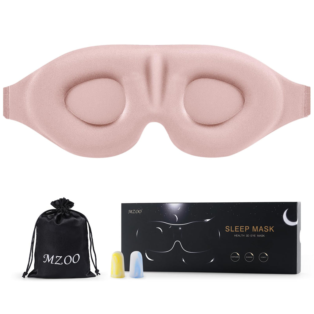 Luxury Sleep Eye Mask for Side Sleeper Men Women, Zero Eye Pressure 3D Sleeping Mask