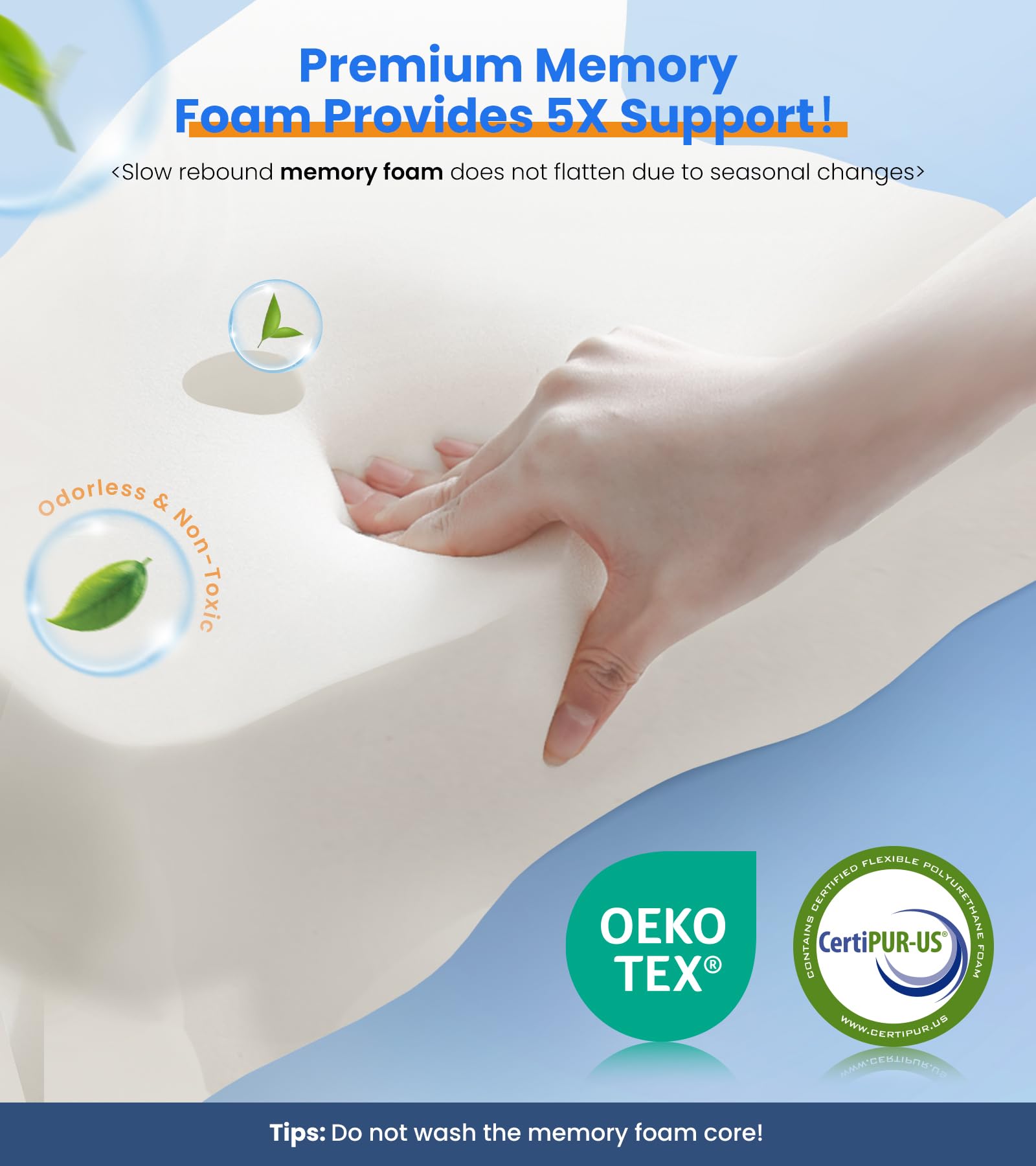 Ultra Pain Relief Cooling Pillow for Neck Support