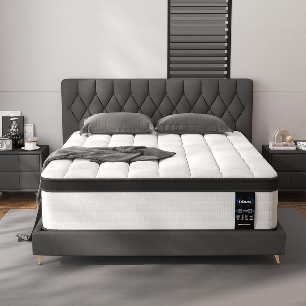 Queen Size Mattresses, 16 Inch Hybrid Queen Mattress in a Box