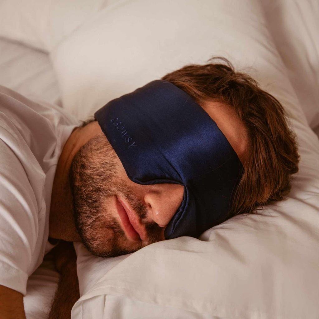 Silk Sleep Mask - Face-Hugging, Padded Cocoon for Luxury Sleep in Total Darkness