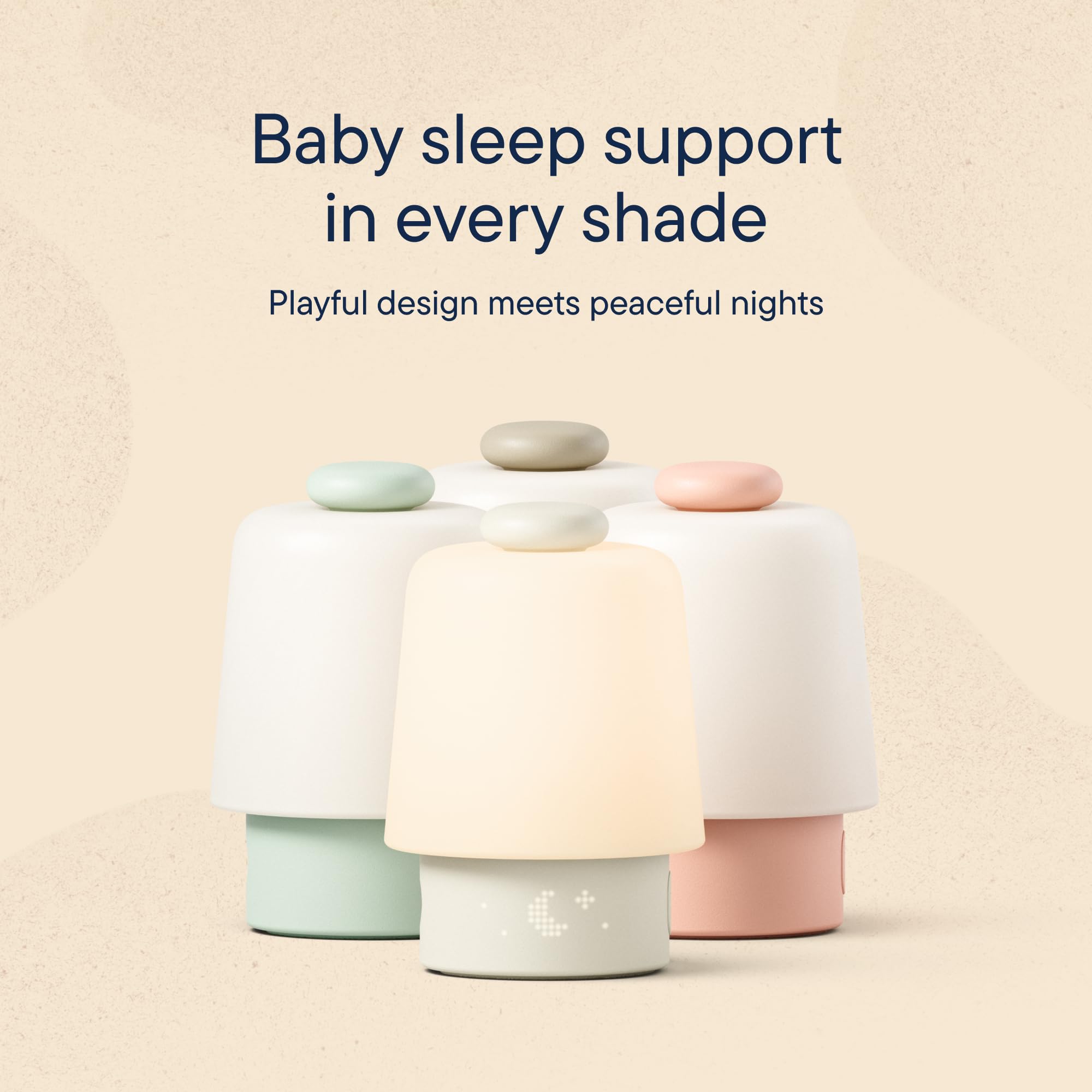 Baby Sound Machine, Night Light | Hatch Baby (Peach) | Sleep Support