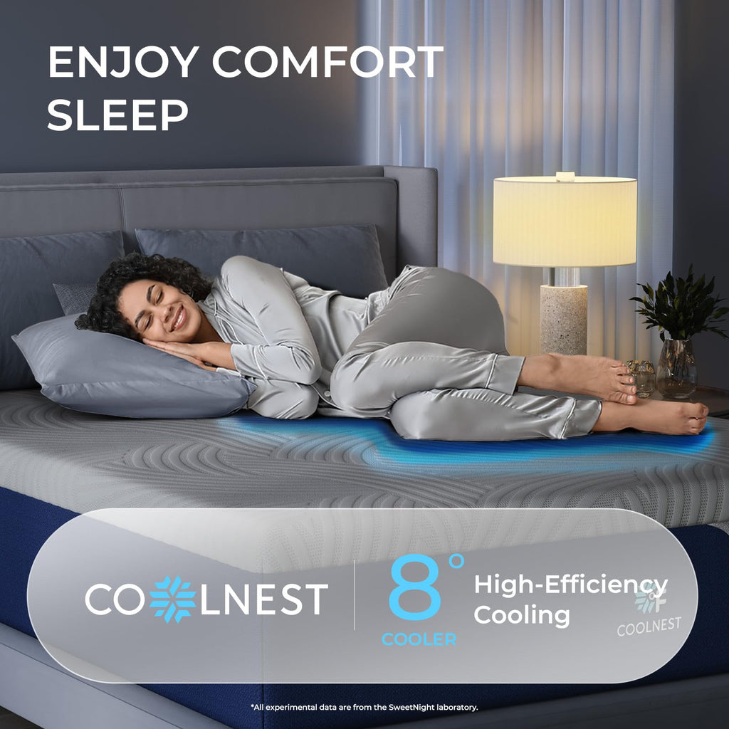 Queen Mattress, 14 inch Cooling Queen Size Memory Foam Mattress for Cool Night Sleep