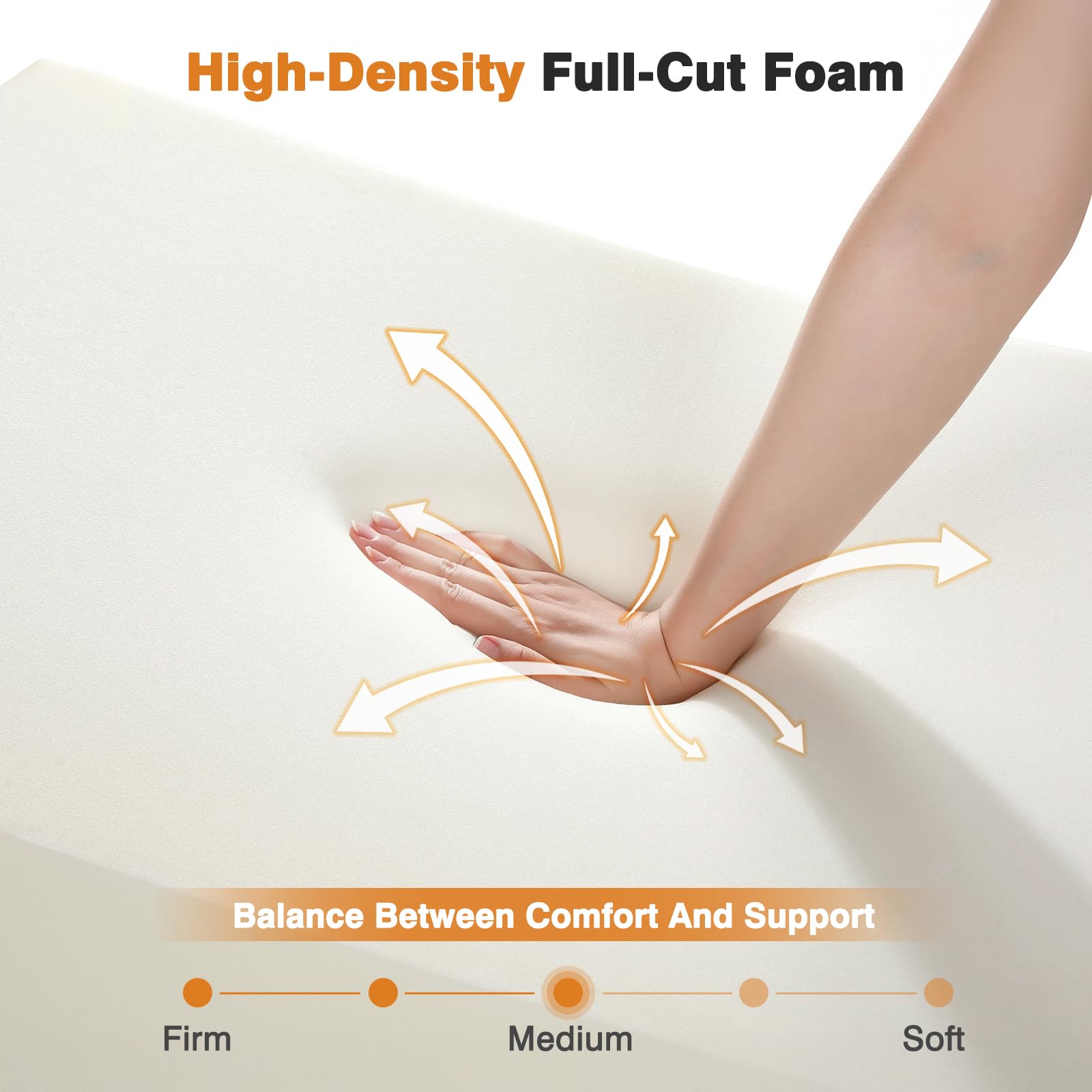 34" Extra-Long Wedge Pillow, Back & Arm Support, Bed Wedge