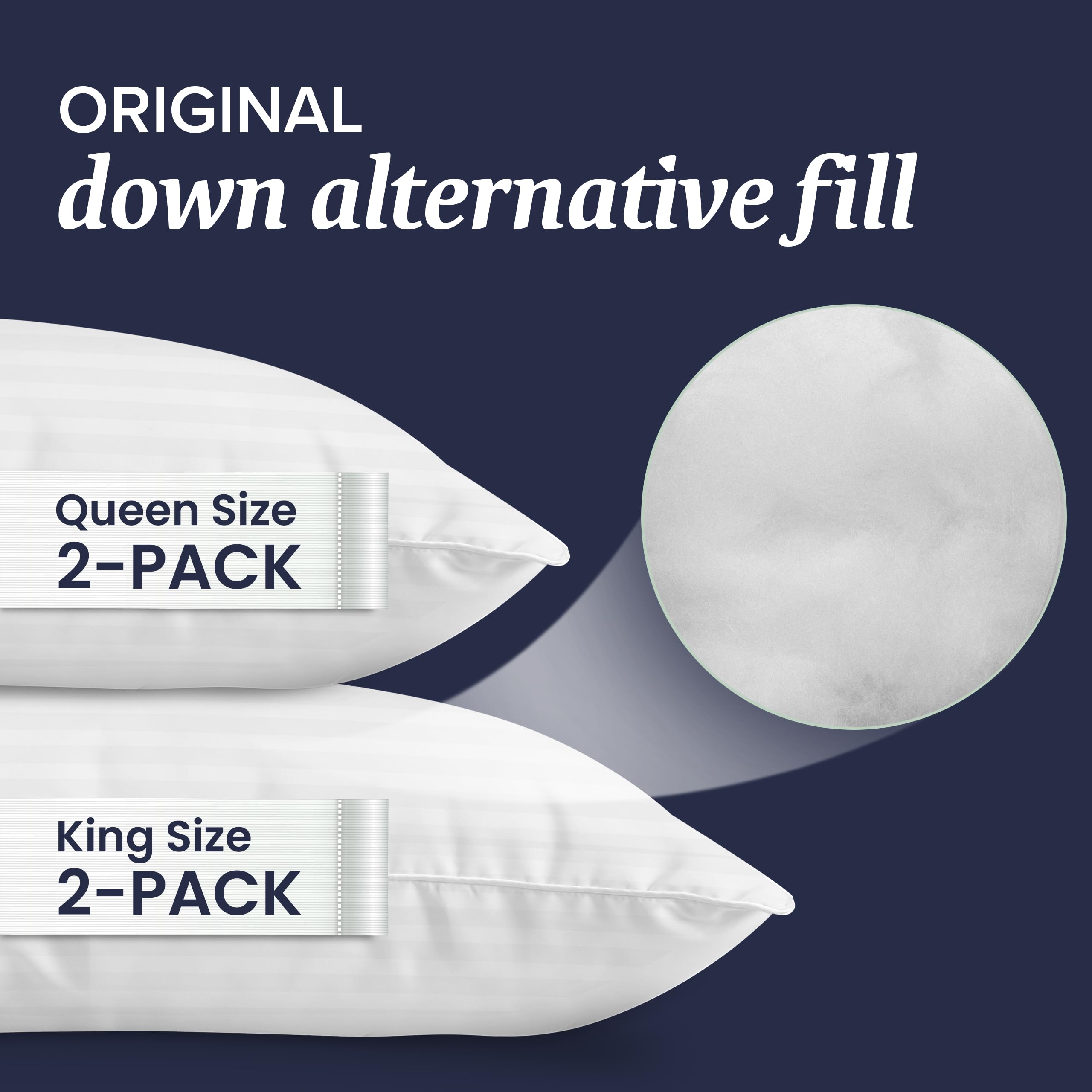 Beckham Hotel Collection Bed Pillows Standard/Queen Size Set of 2
