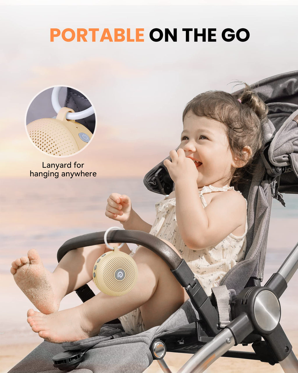 Portable Noise Machine for Babies or Adults, Features Powerful Battery, 21 Soothing Sound