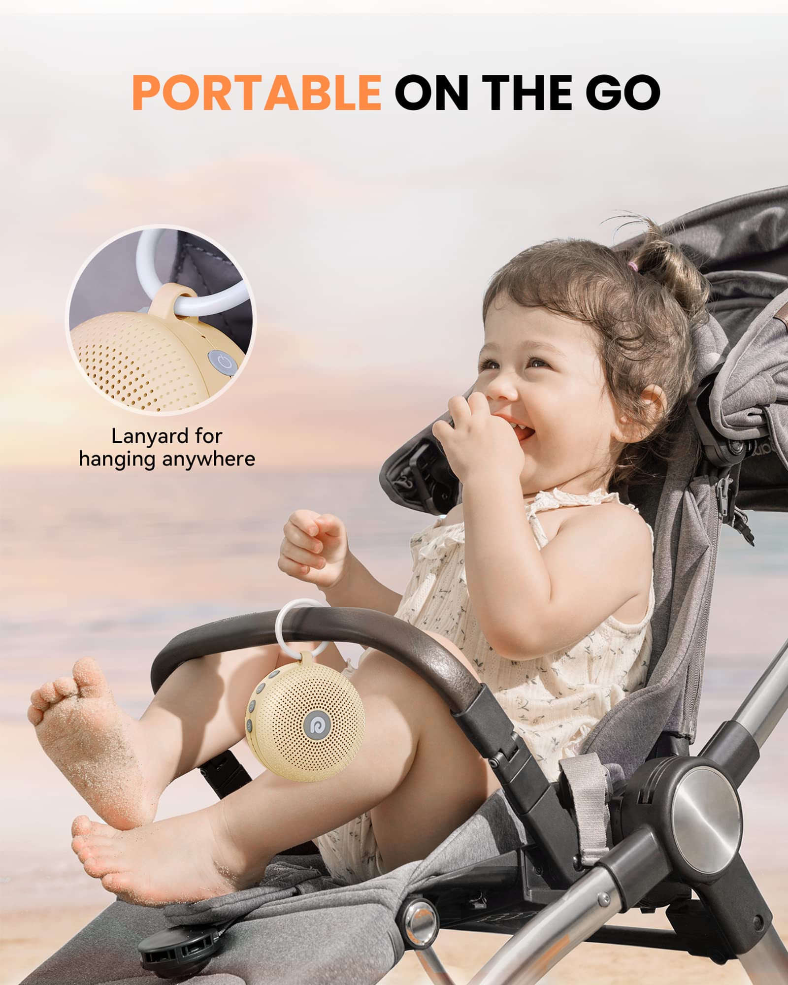 Portable Noise Machine for Babies or Adults, Features Powerful Battery, 21 Soothing Sound