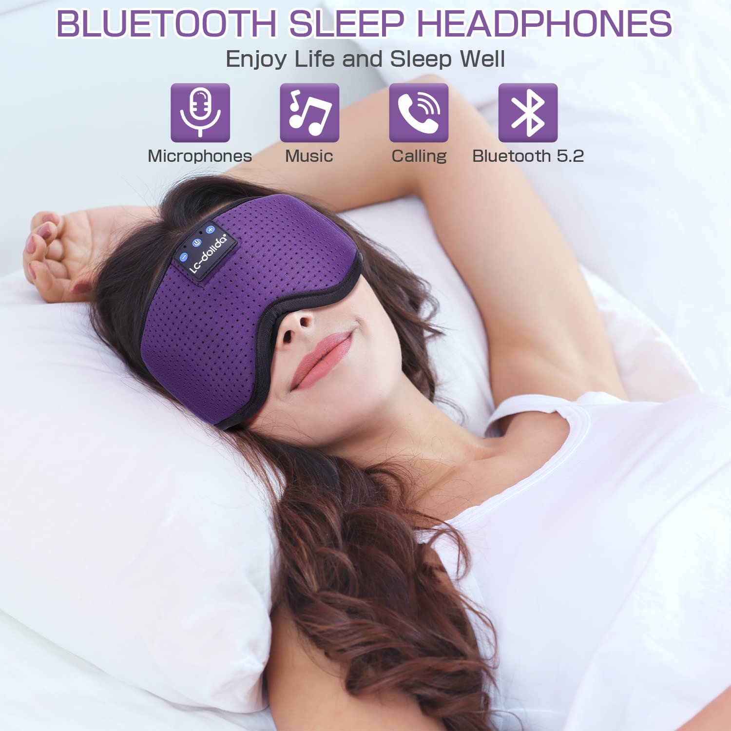 Sleep Headphones, 3D Sleep Mask Bluetooth Wireless Music Eye Mask