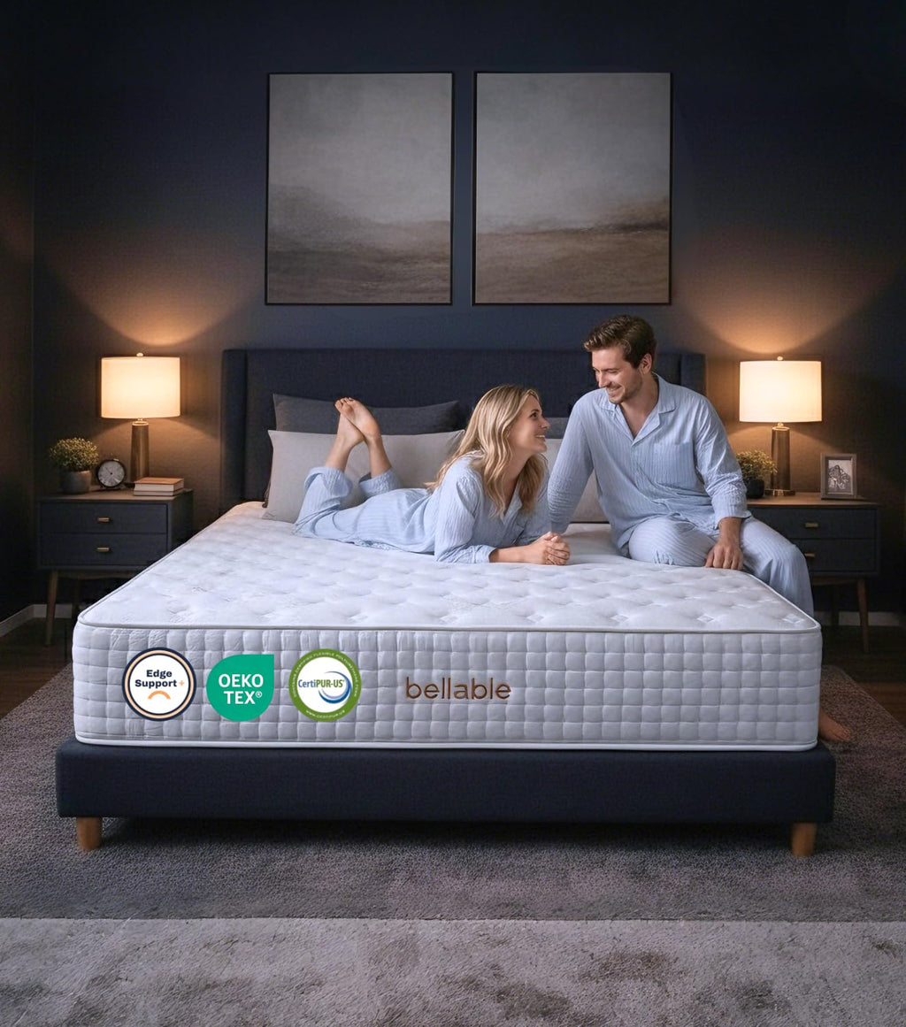 Full XL Mattress, 14 Inch Hybrid Full Mattress in a Box with Cooling Gel Memory Foam